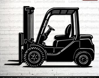 Arquivo de corte a laser para empilhadeira: CNC, Plasma, Cricut Ready (download digital)