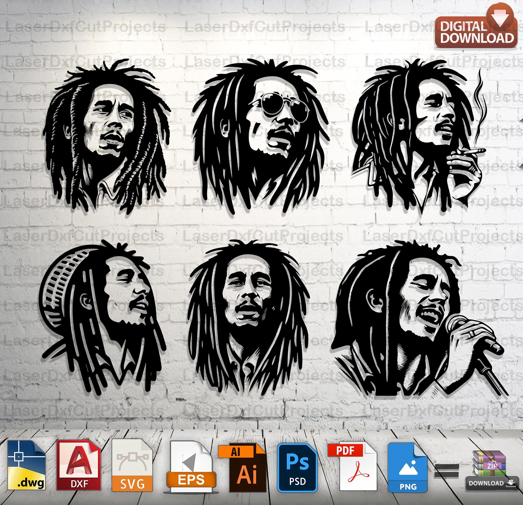 Bob marley sticker - Etsy 日本