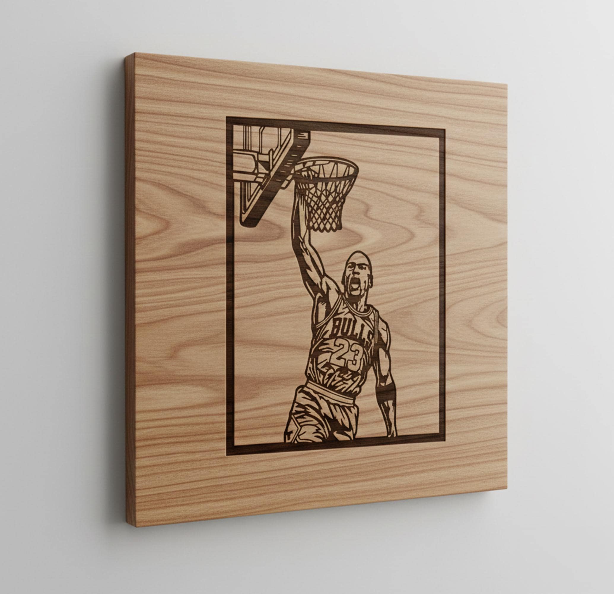 Michael Jordan SVG DXF – Laser Cut Metal Wall Art Digital File for