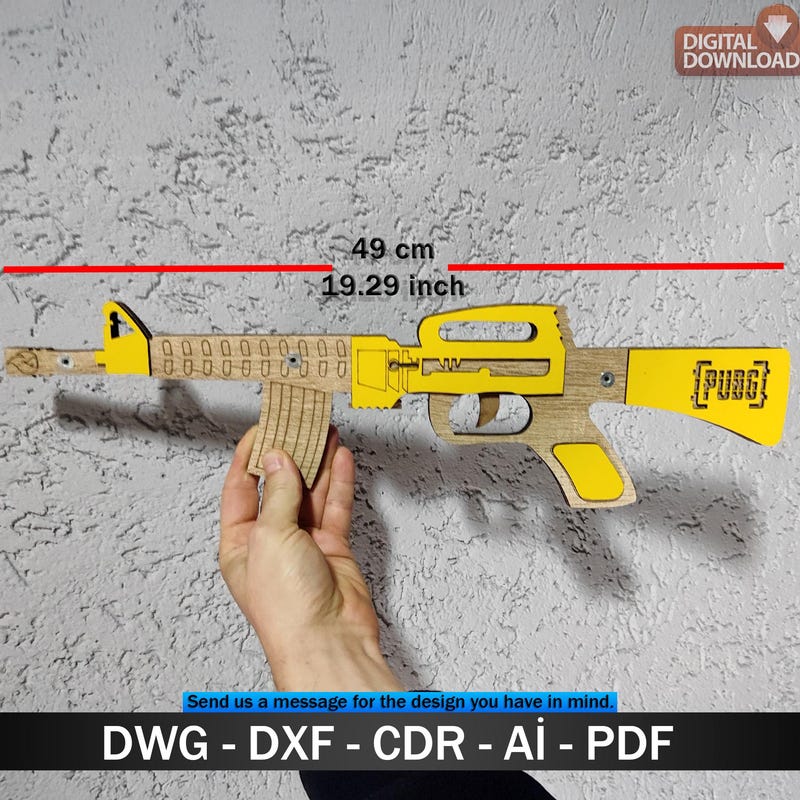 Toy Rifle Pattern Wooden Toy Rifle - Etsy