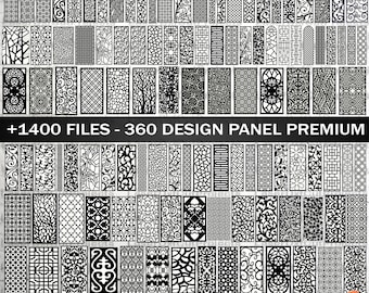 Laser Cut Panel Designs: CNC Wall Art, Room Dividers (SVG DXF Files)