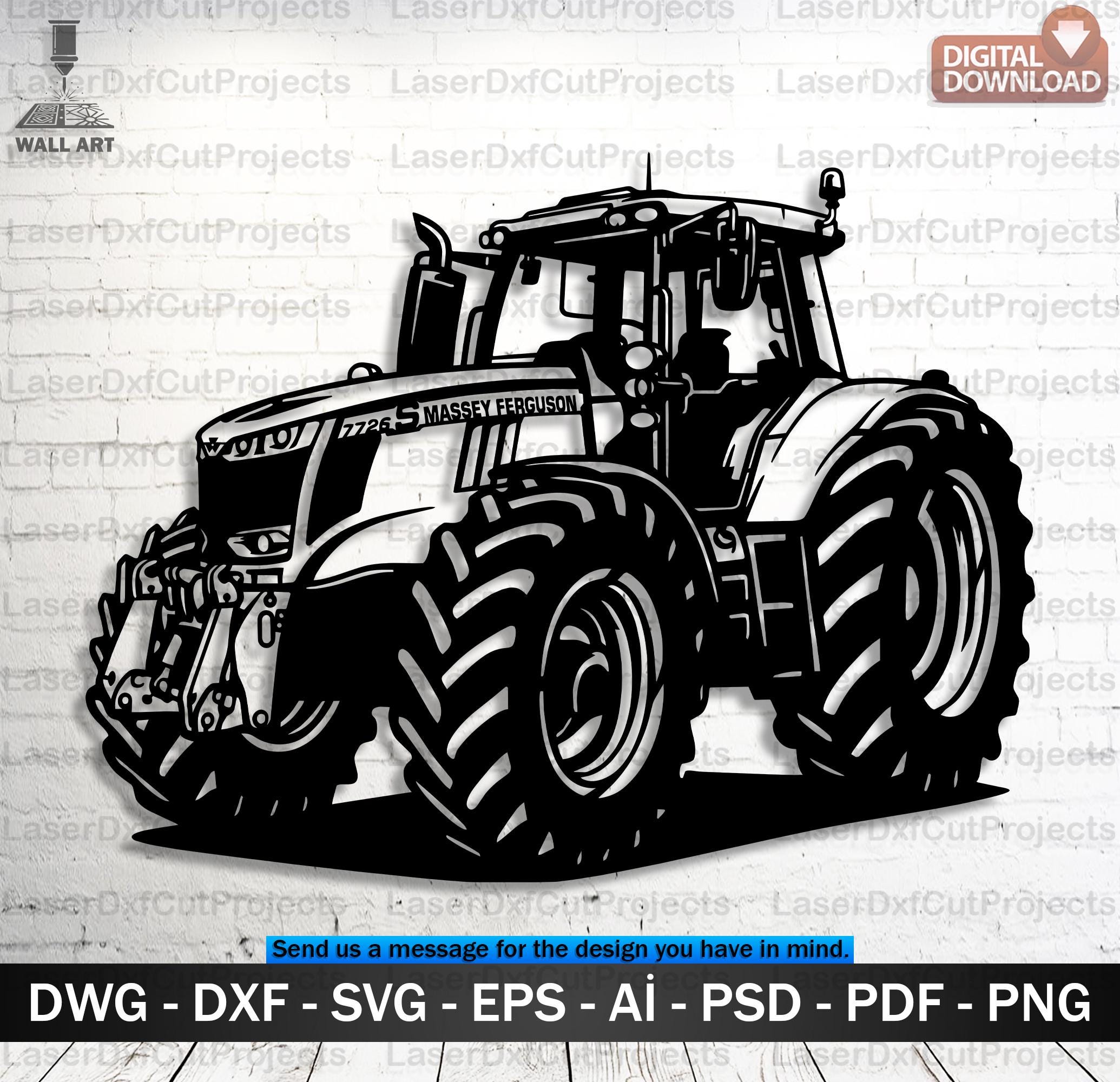 Targa In Ghisa Massey Ferguson – 30x18 Cm – Logo Vintage Con Trattore – Finitura Rustica – Per Garage E Officine - 4