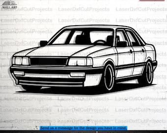 Retro Sport Car Laser Cut Wall Art: CNC Vector Design (Digital Download)