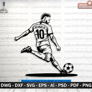 サッカー選手 ネイマール 絵 世界限定50枚 ネイマール直筆サイン入り 