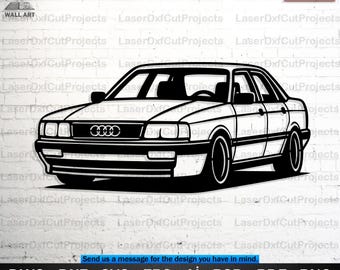 Retro Sport Car Laser Cut Wall Art: CNC Vector Design (Digital Download)