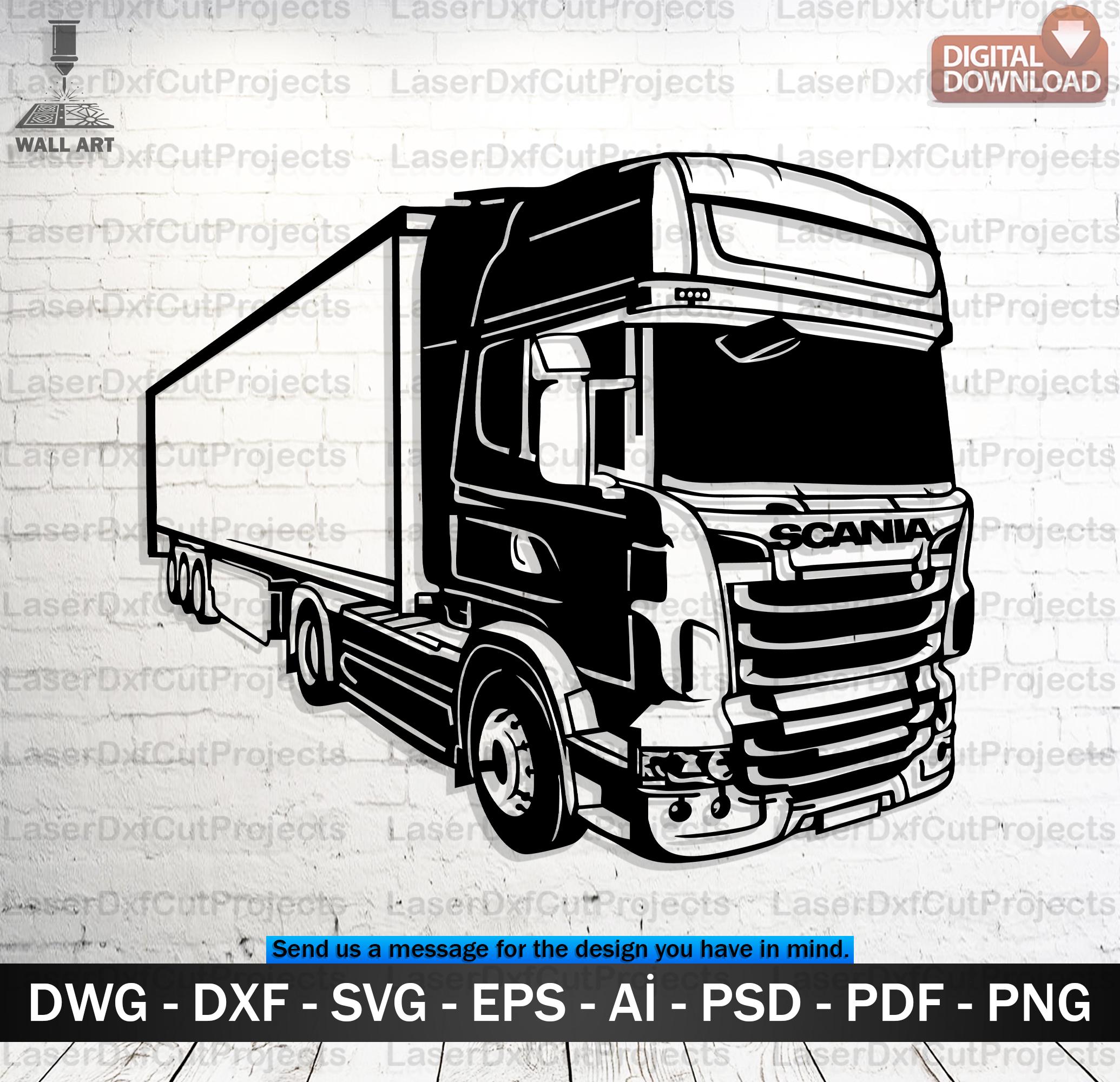 MINIATURE, CAMION, TRUCK SCANIA STREAMLINE R730 -16 en horloge