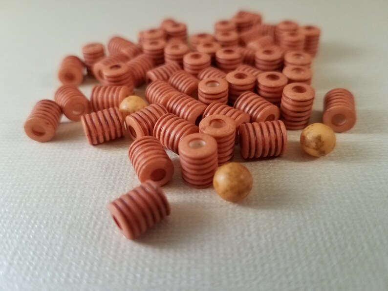 Peach /& Cream Acrylic Bead Mix