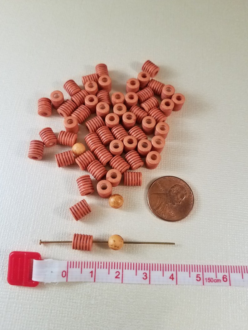 Peach /& Cream Acrylic Bead Mix