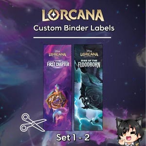Lorcana Custom Binder Labels - Sets 1 & 2 (Digital Download)