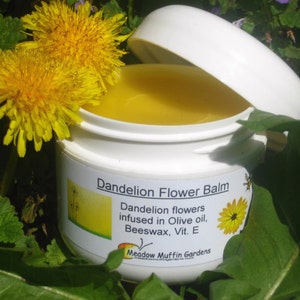 Dandelion Flower Balm, Breast Massage, Muscles, Chapped Skin image 1