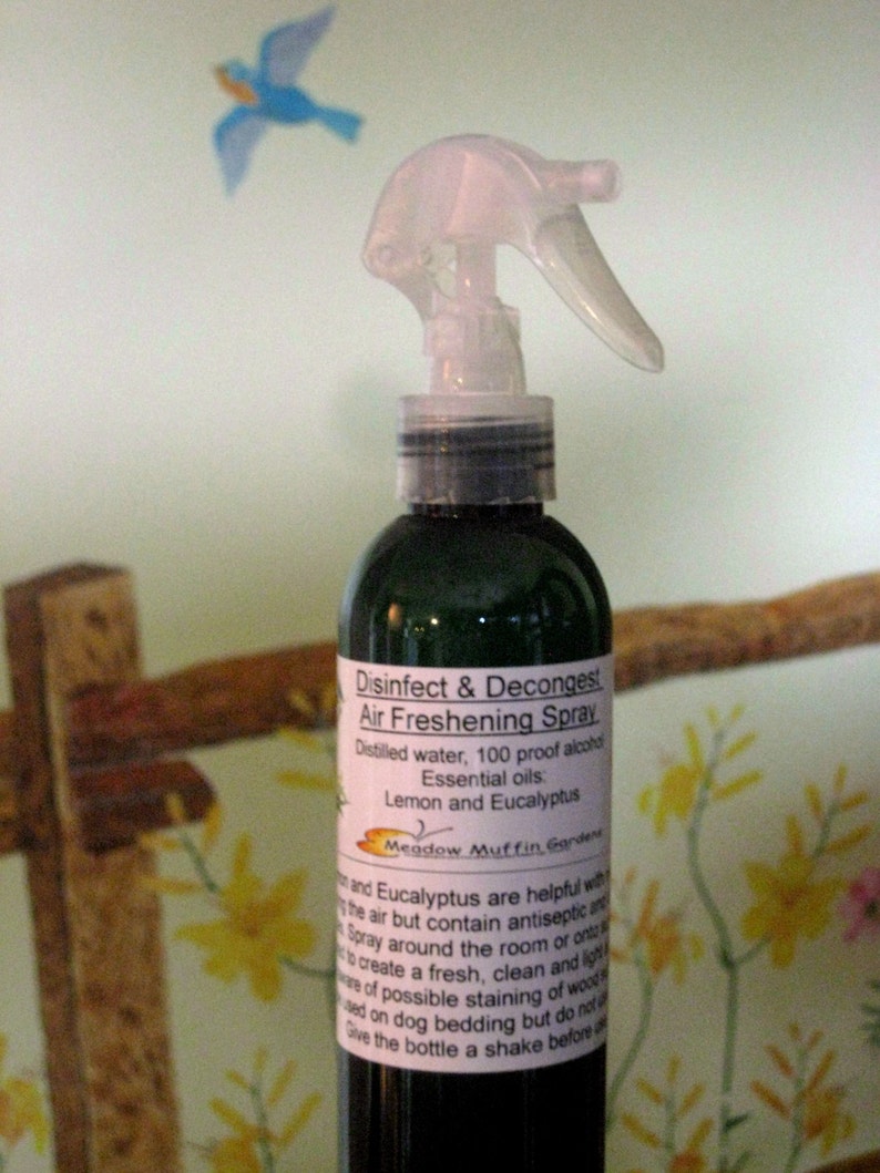 Air, Linen Spray, Eco Friendly Lemon and Eucalyptus or Lemon and Pine, Room Freshener, Non-Aerosol Spray image 1