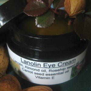 Lanolin eye cream, fine lines, moisturizer, eye care image 1