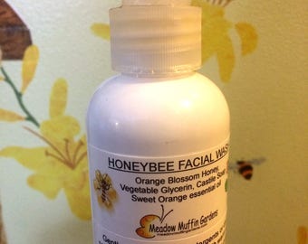 Facial Wash, Honey Glycerin, Ideal for all skin types, 8 oz