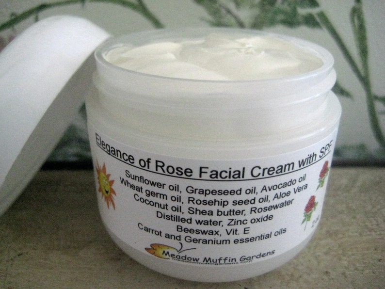 Facial Moisturizing Cream With SPF Zinc Oxide Natural Etsy