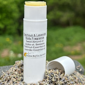 Solid Body Fragrance, Patchouli Lavender , Available in Tube, Fragrance