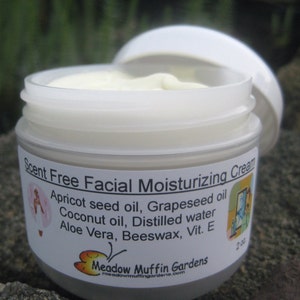 Scent-Free, Fragrance-Free Moisturizing Face Cream, Sensitive Skin Care, Men, Women, Children, Day or Night Cream image 1