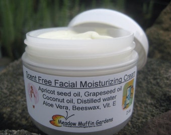 Scent-Free, Fragrance-Free Moisturizing Face Cream, Sensitive Skin Care, Men, Women, Children, Day or Night Cream