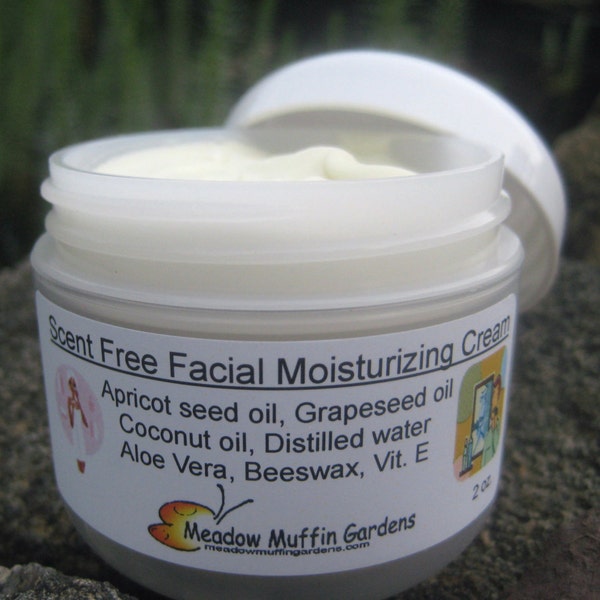 Scent-Free, Fragrance-Free Moisturizing Face Cream, Sensitive Skin Care, Men, Women, Children, Day or Night Cream