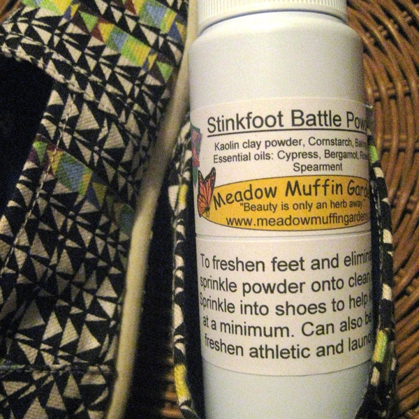 Foot Powder, Foot Odor, Sweaty Feet, Talc Free Powder, Stinkfoot Battle Powder