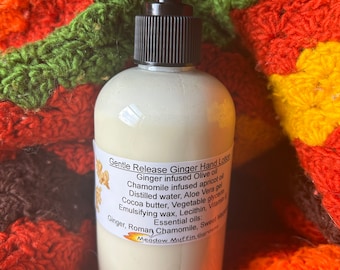 Gentle Release Ginger & Chamomile Hand or Body Lotion, Comfort, Senior Care