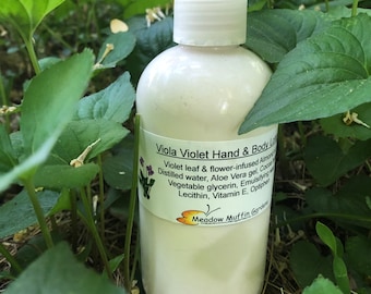 Violet Hand & Body Lotion, Wild-Picked Leaves and Flowers