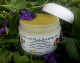 Shea Butter Skin Care Balm, Moisturizer, Hands, Feet, Face, Baby bottoms, Elderly , Rose, Violet, Chamomile, Lavender