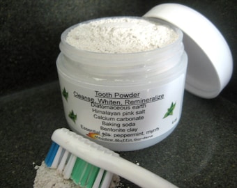 Tooth Powder, Teeth Care, Tooth Brushing Powder, Cleaning, Holistic Mouth Care, Natural Oral Cleaning,