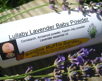 Lavender Baby or Body Powder, Talc free, Not just for babies, Adults, Children, Shaker bottle