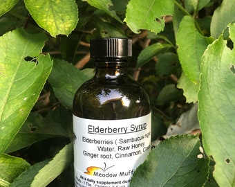 Elderberry Honey Ginger root Cloves Cinnamon Homemade Syrup, Comfort Care, Supplement