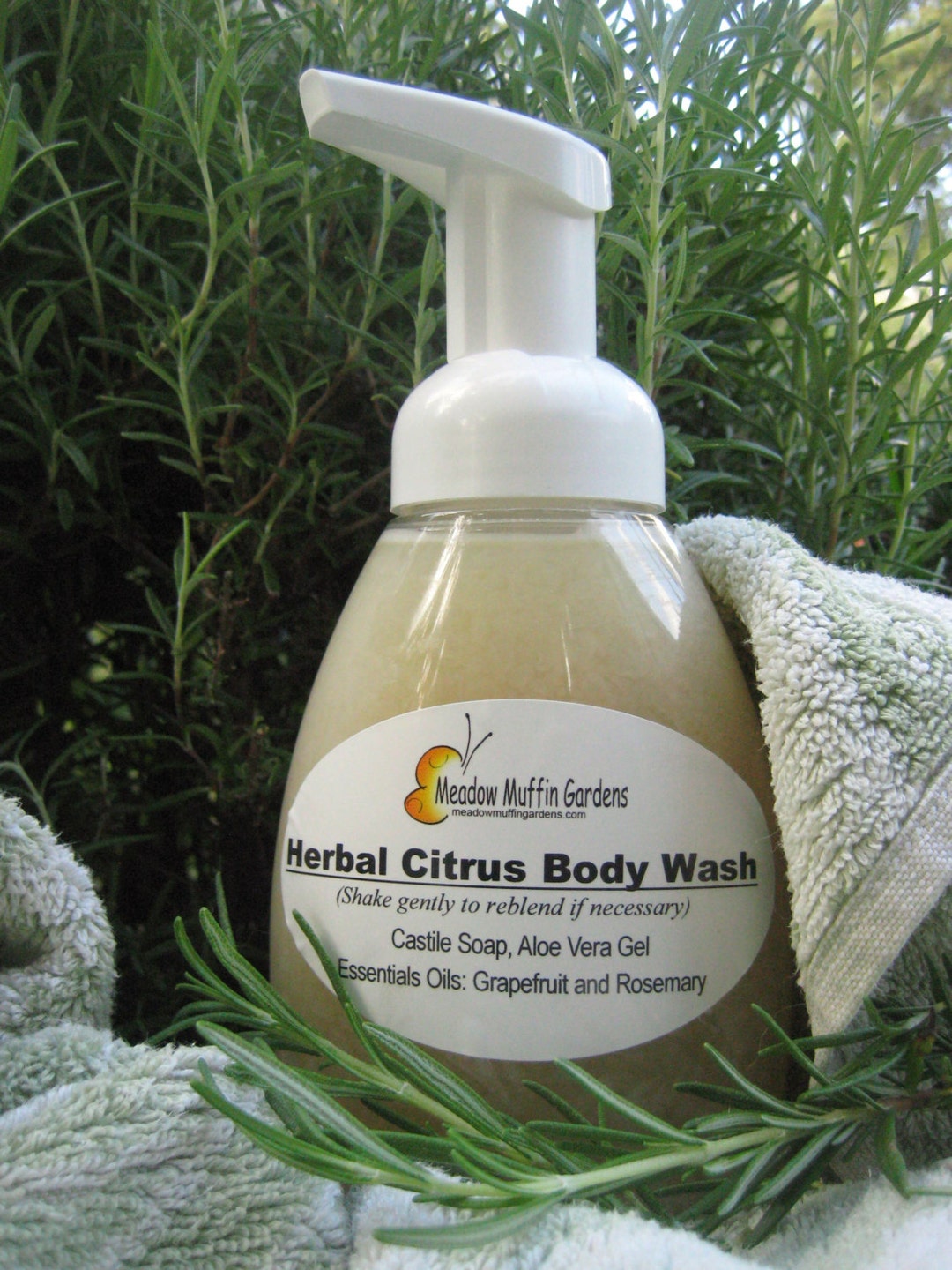 Herbal Citrus Body Wash Shaving Cream Castile Soap & Aloe Etsy