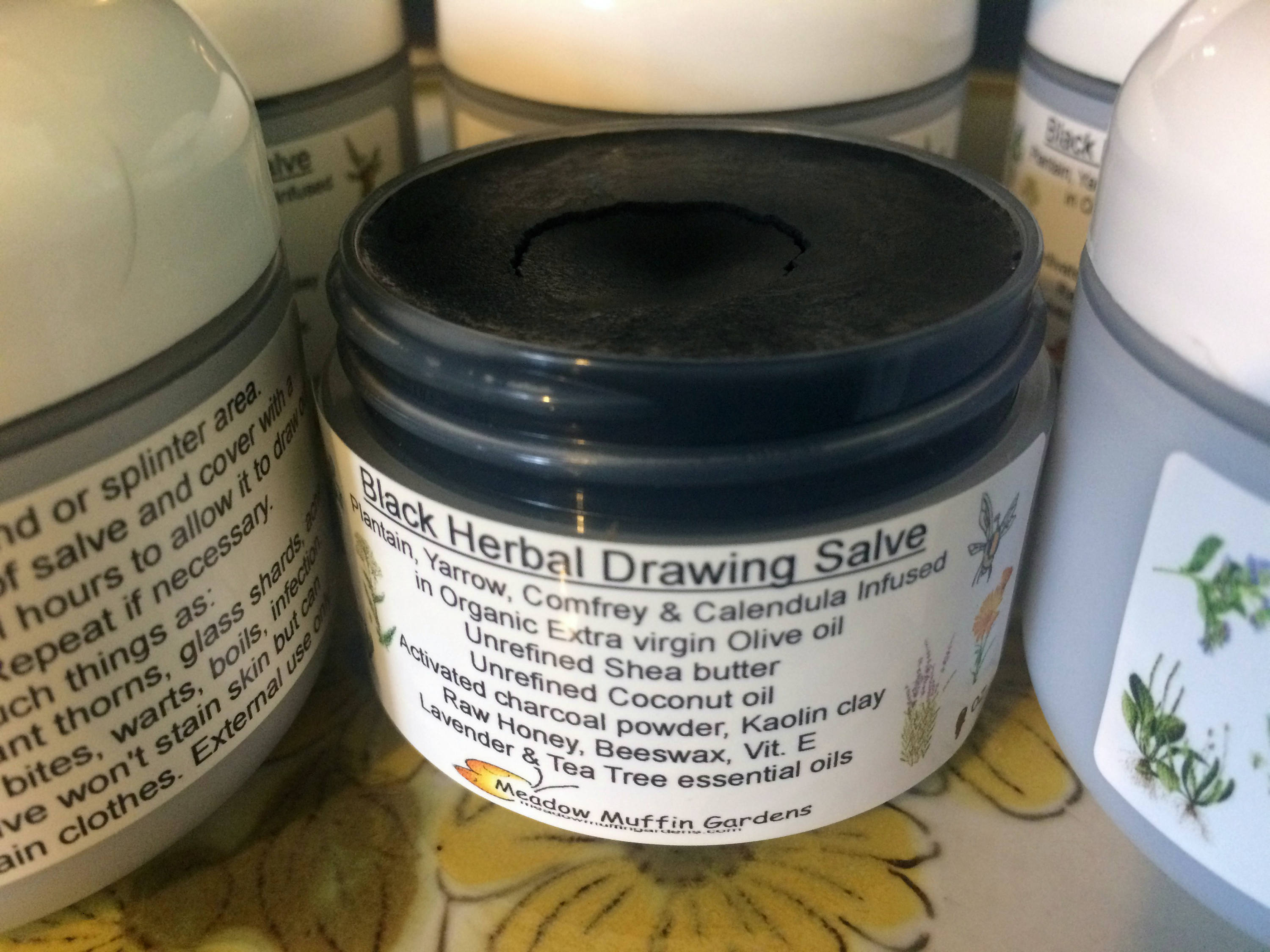 Black Herbal Drawing Salve Hilla Schemer Healing Smear Etsy