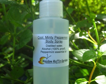 Peppermint Body Spray, Aromatherapy, Mint, Mentha