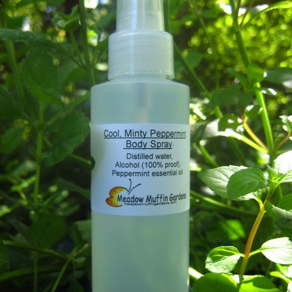 Peppermint Body Spray, Aromatherapy, Mint, Mentha