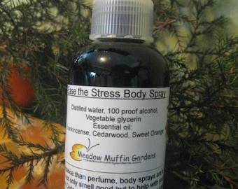 Calm Down Body Spray, Frankincense, Cedarwood, Sweet Orange