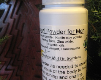 Body Powder for the Needs of Men, 6 oz size shaker bottle