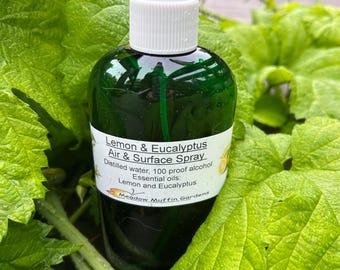 Air, Linen Spray, Eco Friendly Lemon and Eucalyptus or Lemon and Pine, Room Freshener, Non-Aerosol Spray