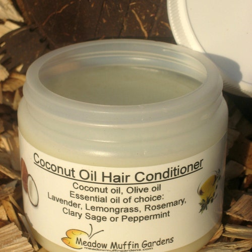 Coconut Oil Hair Moisturizer Dry Hair Conditioner Beard Oil Etsy