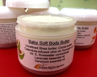 Body Butter, Cocoa Butter, Shea Butter, Avocado, Calendula Body Butter, Intense Skin Care, Baby Soft, Elderly Care, Dry Skin Moisturizer