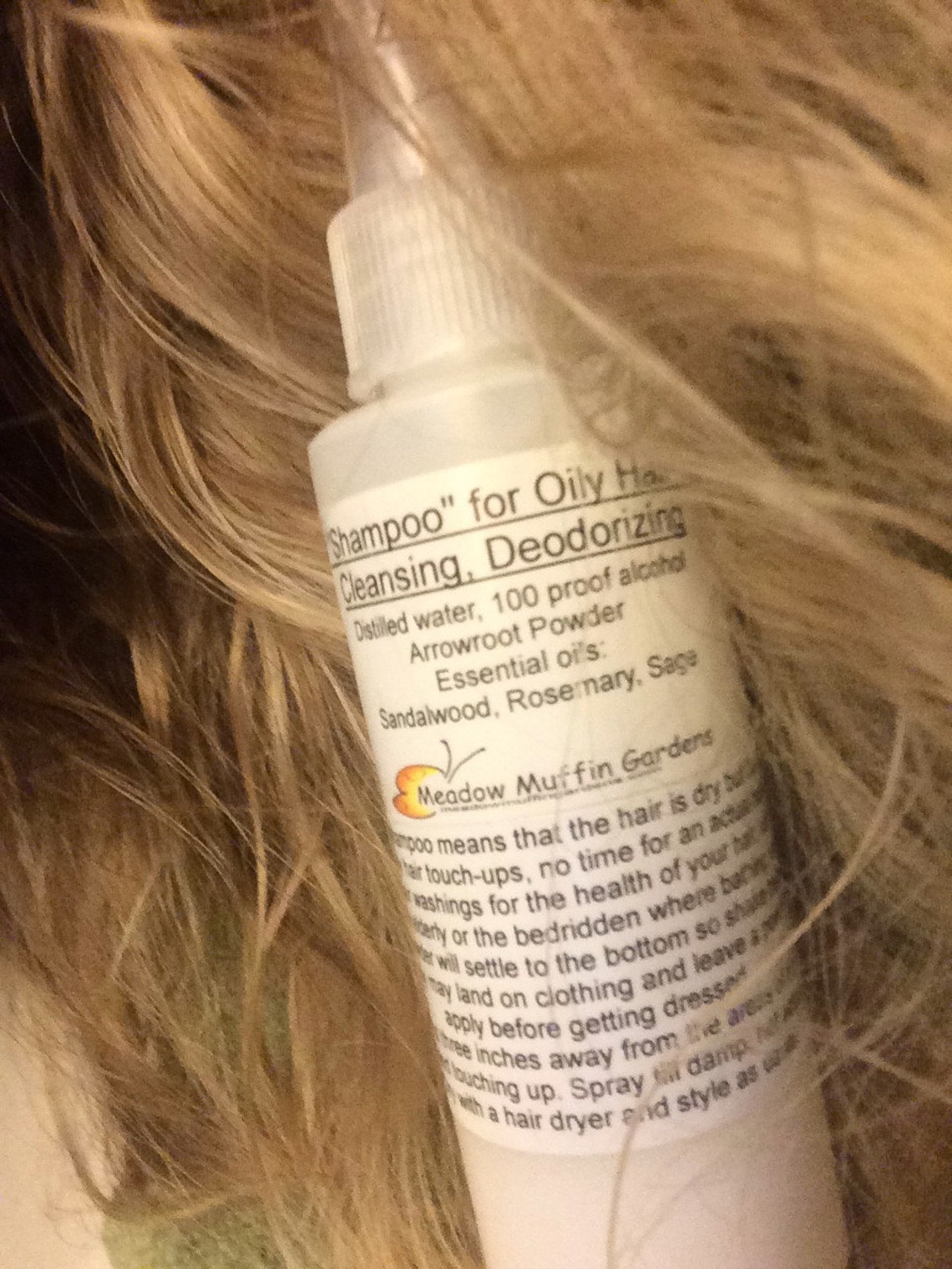 Dry Hair Shampoo Spray Deodorizing No Mess Spray Camping Etsy