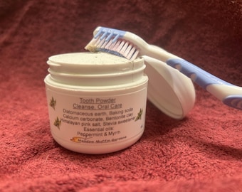 Tooth Powder, Teeth Care, Tooth Brushing Powder, Cleaning, Holistic Mouth Care, Natural Oral Cleaning,