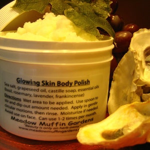 Salt Scrub, Glowing Skin Body Polish Salt Scrub n' Soak, Exfoliate, Luxuriate image 1