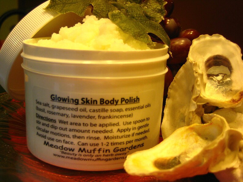 Salt Scrub, Glowing Skin Body Polish Salt Scrub n' Soak, Exfoliate, Luxuriate image 1