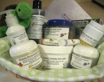 Women's Gift Basket, Natural Skin Care Beauty, Valentine's Day, Mother's Day, Christmas, Birthday, Anniversary