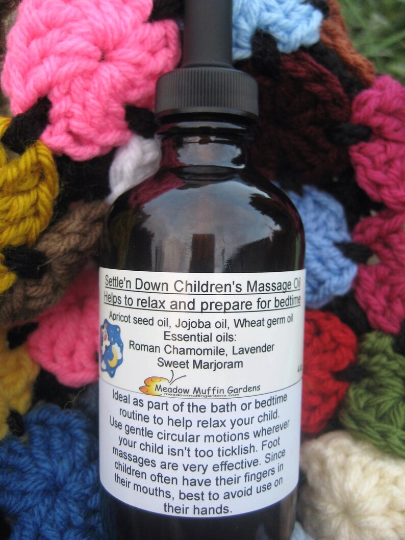 Children's Settle'n Down Massage and Body Oil Etsy