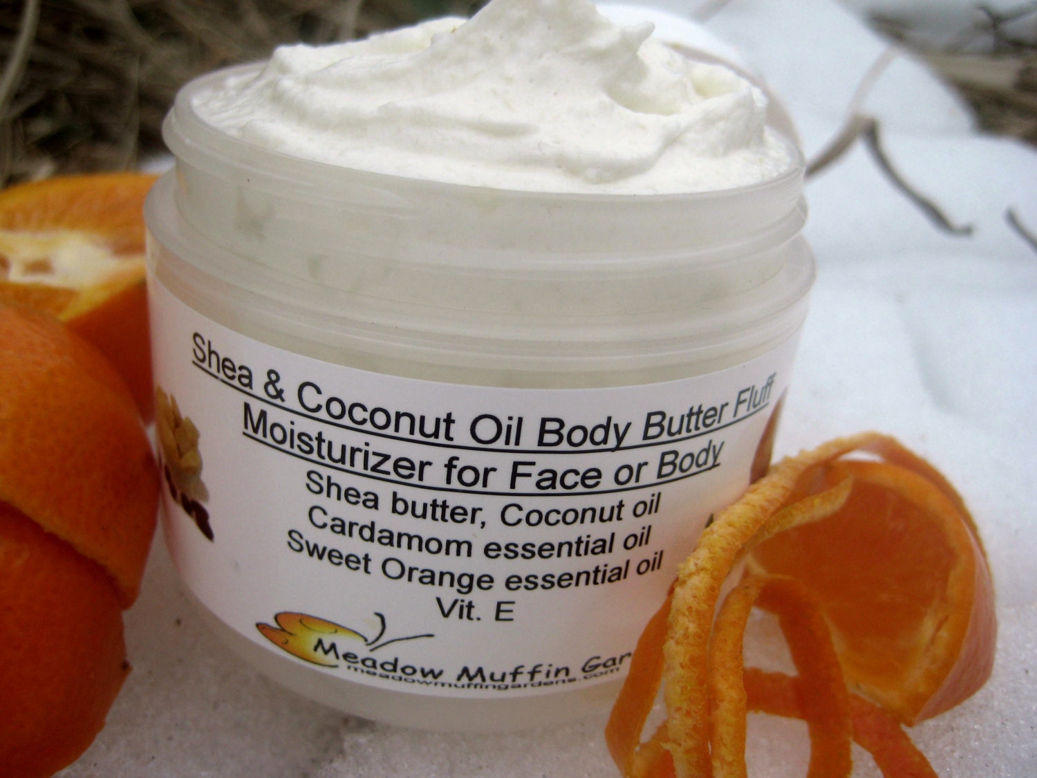 Face and Body Moisturizer Shea Butter Coconut Oil Whipped image image