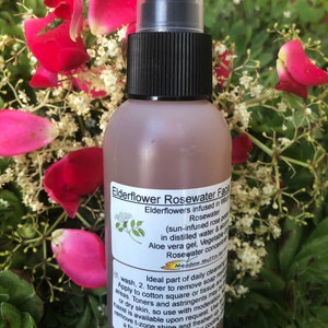 Elderflower Witch Hazel & Rosewater Facial Toner, Facial Care