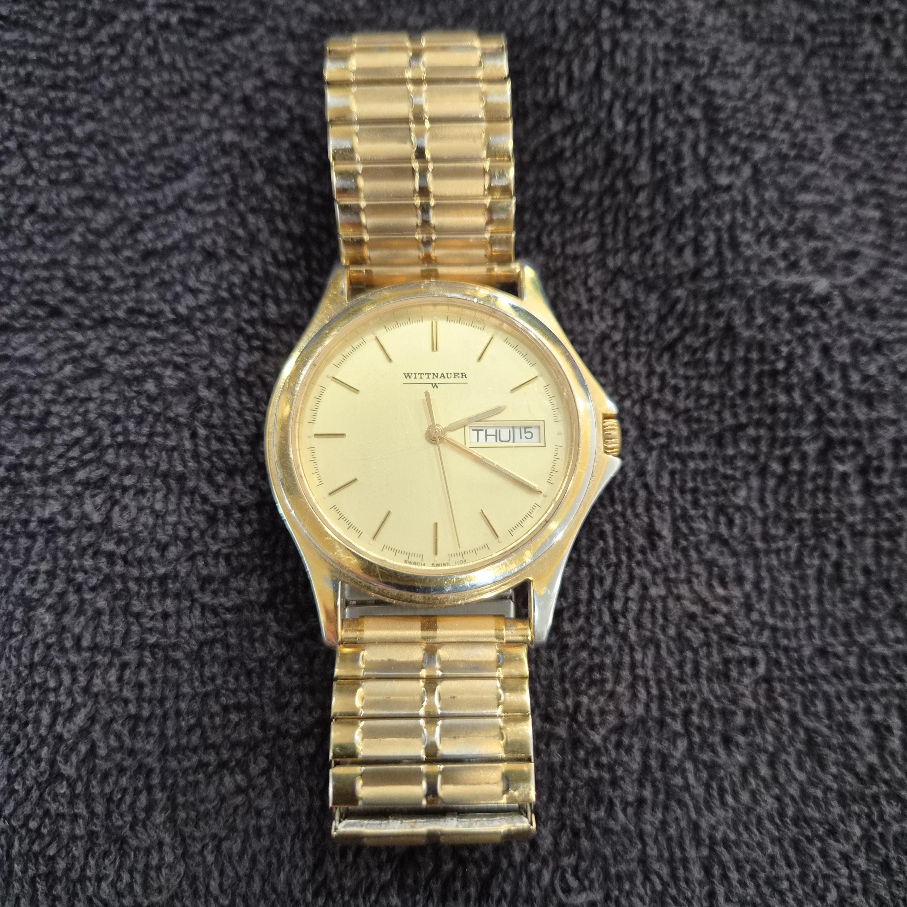 Working VTG Wittnauer Octagonal Manual‎ Wind Gold Tone Swiss Unisex Watch 31mm Wittnauer Watch - Etsy main image 2