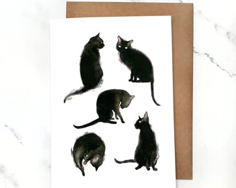 Le samedi | Carte de vœux vierge à l’intérieur | Carte A7 5x7" avec enveloppe | Ensembles en option