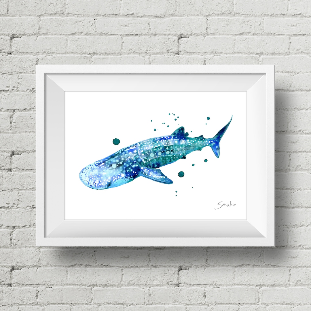 Whale Shark : Art Print Watercolor Painting - Etsy