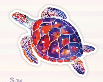 Sand & Sea Turtle  -  vinyl sticker